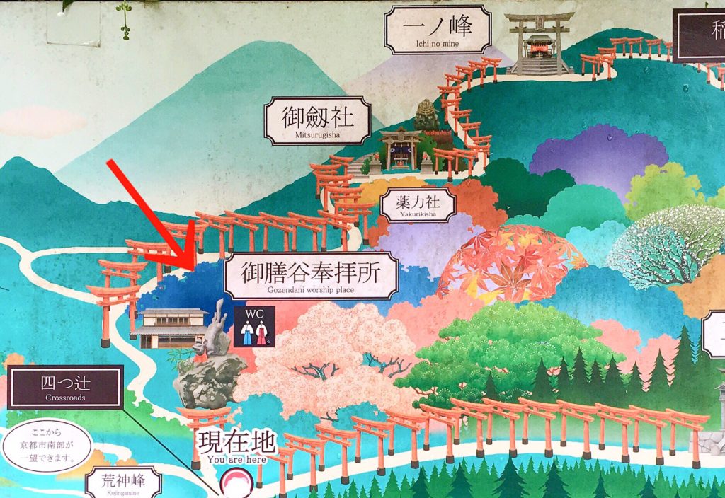 御前谷奉拝所 地図 伏見稲荷